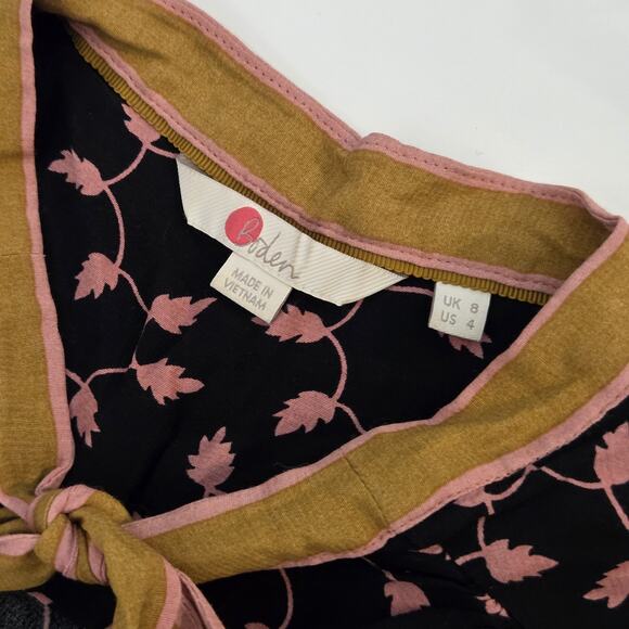 Boden Floral Navy Blouse Size Womens 4US - Picture 5 of 7